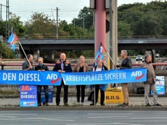 AfD demonstrierte in Hannover für den Erhalt der Dieseltechnik