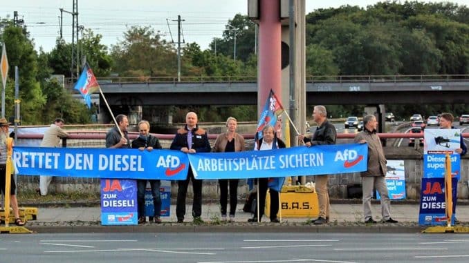 AfD demonstrierte in Hannover für den Erhalt der Dieseltechnik